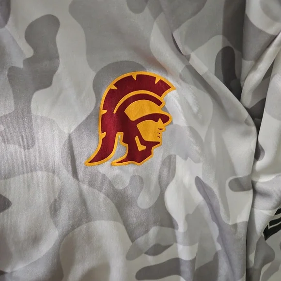 Colosseum lightweight Arctic Camo USC TROJANS OHT Hoodie. NWT. 2XL - Picture 2 of 8